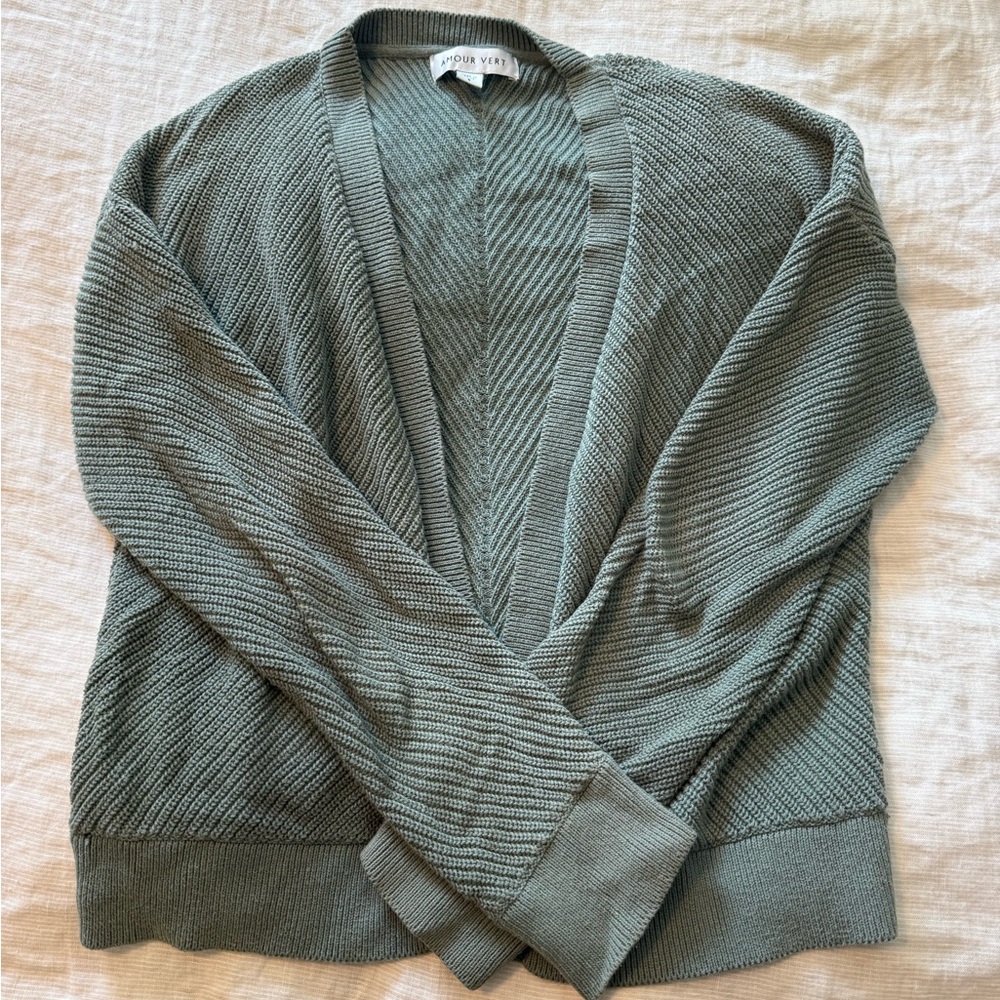 Amour Vert Open Front Cardi - image 1